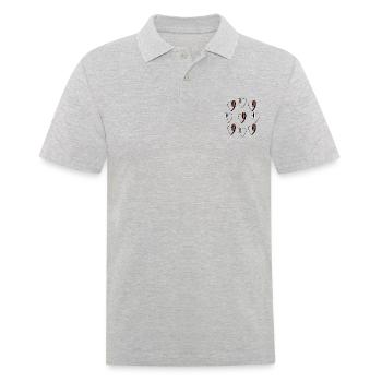 Conquête de l'homme. - Polo Homme - gris chiné - Devant - Kai (181cm)