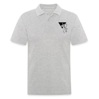 Krake - Männer Poloshirt - Grau meliert - Vorne - Kai (181cm)