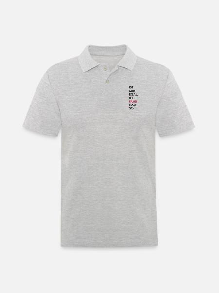 fahren - Männer Poloshirt - Grau meliert