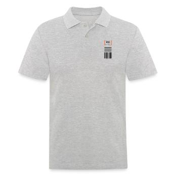 Flughafen Wien VIE - Männer Poloshirt - Grau meliert - Vorne - Kai (181cm)