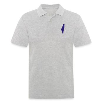 Israel - Männer Poloshirt - Grau meliert - Vorne - Kai (181cm)
