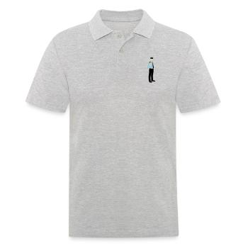 Polizist - Männer Poloshirt - Grau meliert - Vorne - Kai (181cm)