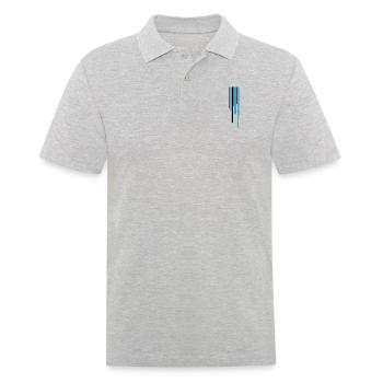 Many strokes pattern - Men's Polo Shirt - heather grey - Front - Kai (181cm)