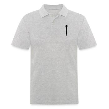 dartpfeil - Männer Poloshirt - Grau meliert - Vorne - Kai (181cm)
