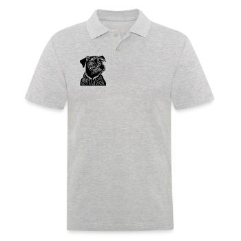 The noble terrier - Men's Polo Shirt - heather grey - Front - Kai (181cm)