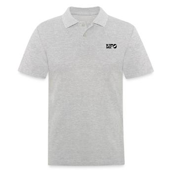 UFO - Männer Poloshirt - Grau meliert - Vorne - Kai (181cm)