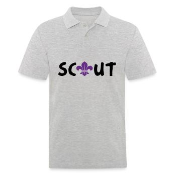 Scout / Scouting - Men's Polo Shirt - heather grey - Front - Kai (181cm)