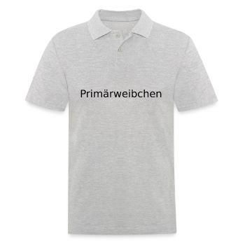 Primärweibchen - Männer Poloshirt - Grau meliert - Vorne - Kai (181cm)
