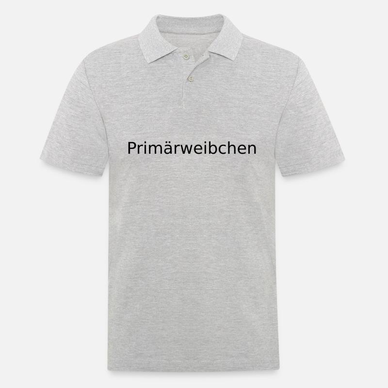 Primärweibchen - Männer Poloshirt - Grau meliert