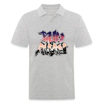 Run away - Men's Polo Shirt - heather grey - Front - Kai (181cm)