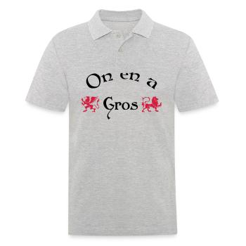 On en a gros - Polo Homme - gris chiné - Devant - Kai (181cm)