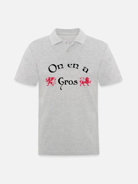 On en a gros - Polo Homme - gris chiné