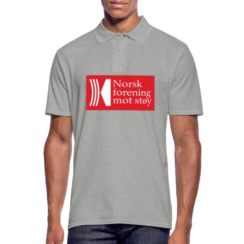 Norsk forening mot støy - avlang logo - Poloskjorte for menn