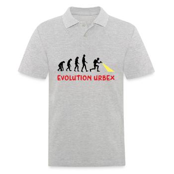Evolution Urbex - Men's Polo Shirt - heather grey - Front - Kai (181cm)