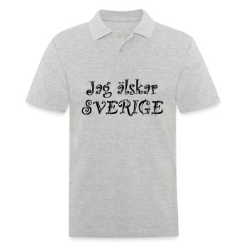 J’adore la Suède - Polo Homme - gris chiné - Devant - Kai (181cm)