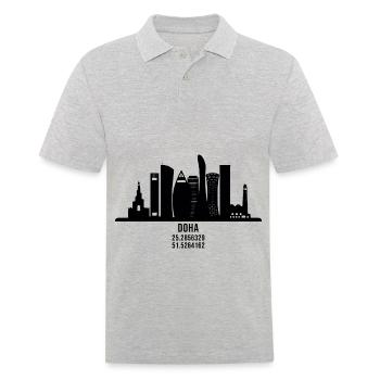 Qatar Doha doha qatar - Polo Homme - gris chiné - Devant - Kai (181cm)