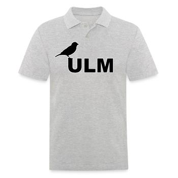 SSV ULM Ulmer Spatz Linsen mit Spätzle Schwäbisch - Männer Poloshirt - Grau meliert - Vorne - Kai (181cm)