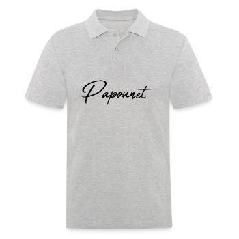 PAPOUNET. DAD. FATHER'S DAY. HAPPY FATHER'S DAY - Men's Polo Shirt - heather grey - Front - Kai (181cm)