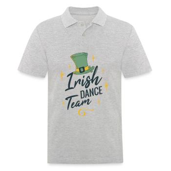 Irish Dance Team - Men's Polo Shirt - heather grey - Front - Kai (181cm)