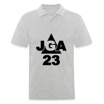 JGA 23 - Männer Poloshirt - Grau meliert - Vorne - Kai (181cm)