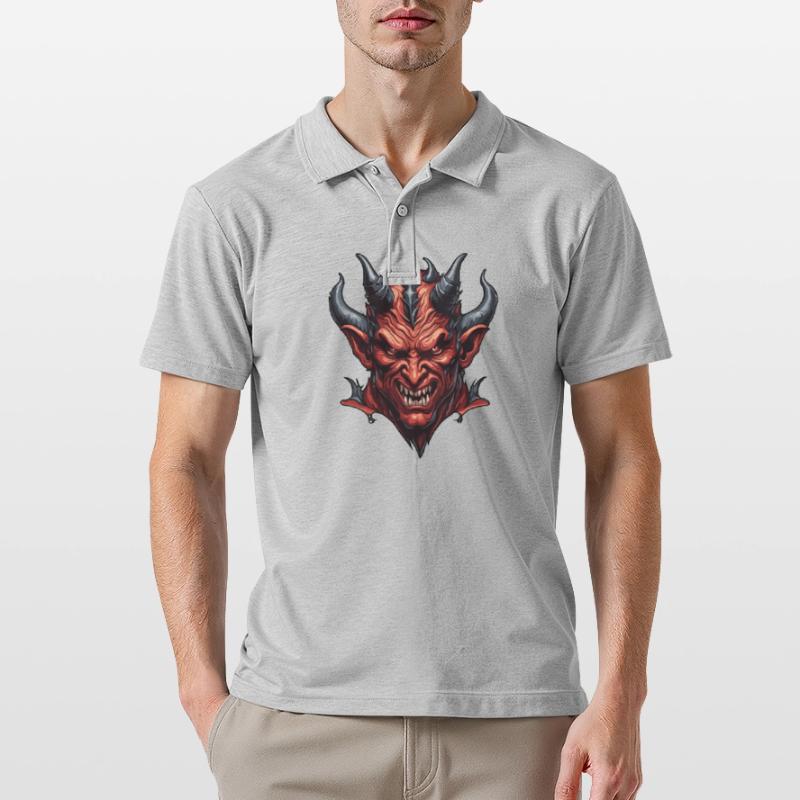 Devil / Hell / Horror / Devilish / Evil Men's Polo Shirt