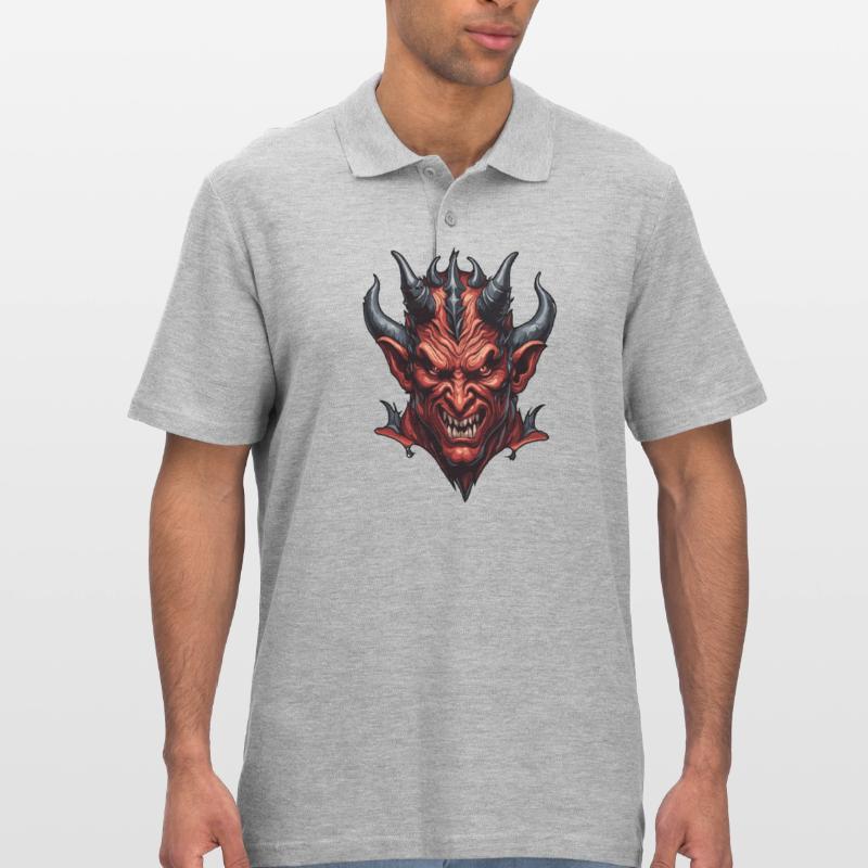 Devil / Hell / Horror / Devilish / Evil Men's Polo Shirt
