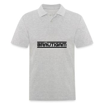 Groom / Bachelor Party / Party / Celebration - Men's Polo Shirt - heather grey - Front - Kai (181cm)