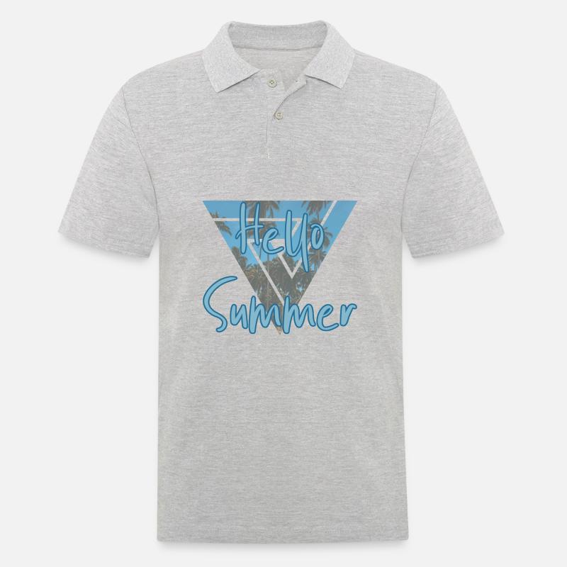 summer - Men's Polo Shirt - heather grey