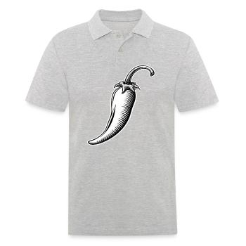 Chili - Männer Poloshirt - Grau meliert - Vorne - Kai (181cm)