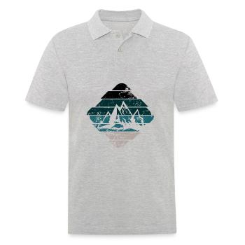 Berg - Polo Homme - gris chiné - Devant - Kai (181cm)