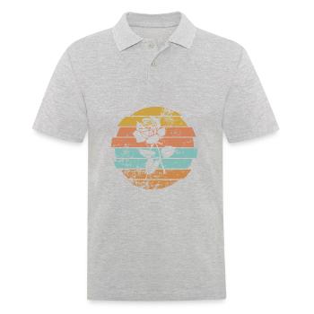 Rose - Men's Polo Shirt - heather grey - Front - Kai (181cm)