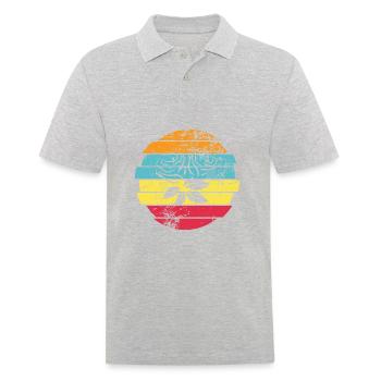 Rose - Polo Homme - gris chiné - Devant - Kai (181cm)