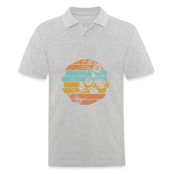 Rose - Men's Polo Shirt - heather grey - Front - Kai (181cm)