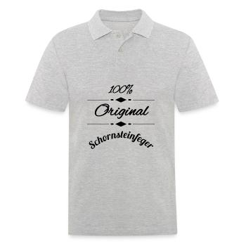 Schornsteinfeger - Männer Poloshirt - Grau meliert - Vorne - Kai (181cm)