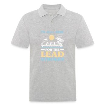 Ich Bin Nur Wegen Der Lead Strokes Für Dragon Boat - Männer Poloshirt - Grau meliert - Vorne - Kai (181cm)