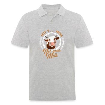 Ce n’est pas votre mère qui ne soutient pas votre lait - Polo Homme - gris chiné - Devant - Kai (181cm)