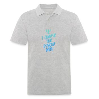 Je choisis le parcours Psycho - Polo Homme - gris chiné - Devant - Kai (181cm)