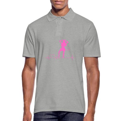 Hula Girl Pink - Männer Poloshirt