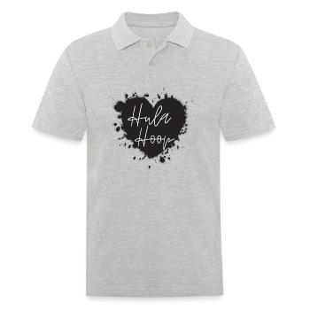 Hula Herz Hoop - Männer Poloshirt - Grau meliert - Vorne - Kai (181cm)