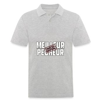 Meilleur pêcheur édition limitée - Polo Homme - gris chiné - Devant - Kai (181cm)