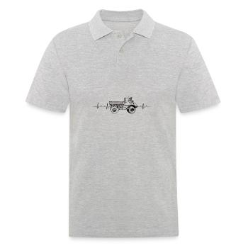 Unimog Tractor Truck I Mog Di Gift Idea - Men's Polo Shirt - heather grey - Front - Kai (181cm)