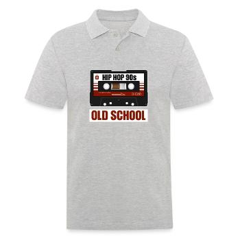 Hip Hop Deutschrap Rap Rapper Old School - Männer Poloshirt - Grau meliert - Vorne - Kai (181cm)