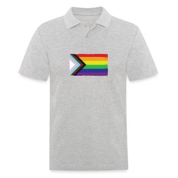 LGBT Flag Light Swords Gay Pride Sword - Polo Homme - gris chiné - Devant - Kai (181cm)