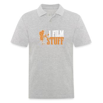 Je filme des choses pour les cinéastes - Polo Homme - gris chiné - Devant - Kai (181cm)