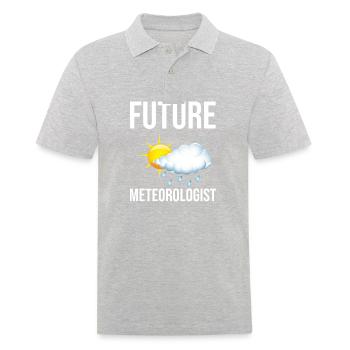 Future meteorologist - Men's Polo Shirt - heather grey - Front - Kai (181cm)