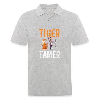 Tiger Tamer For All Circus Enthusiasts - Men's Polo Shirt - heather grey - Front - Kai (181cm)