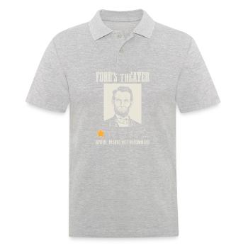 Theater Schrecklich Würde Nicht Empfehlen - Männer Poloshirt - Grau meliert - Vorne - Kai (181cm)