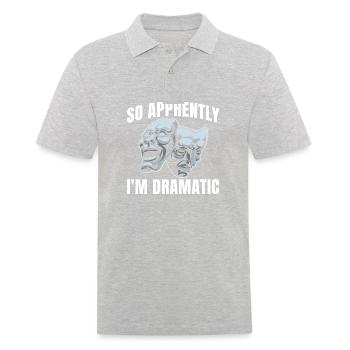 Je suis donc dramatique pour les fans de musique - Polo Homme - gris chiné - Devant - Kai (181cm)