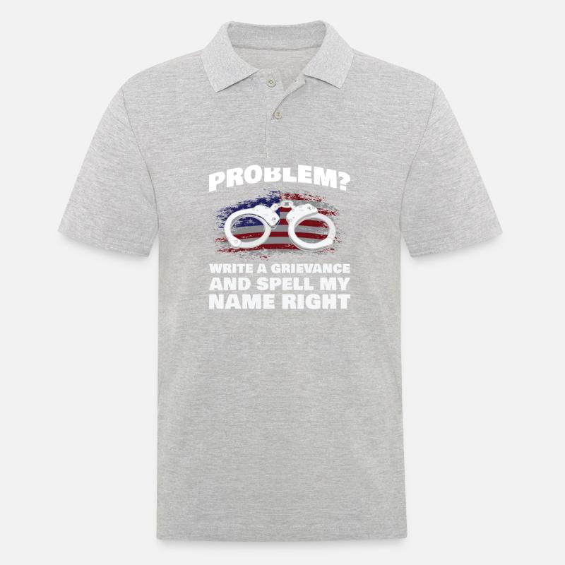 Problem? Write a complaint and - Men's Polo Shirt - heather grey