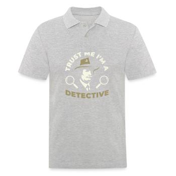 Croyez-moi, je suis un détective pour tout le monde - Polo Homme - gris chiné - Devant - Kai (181cm)